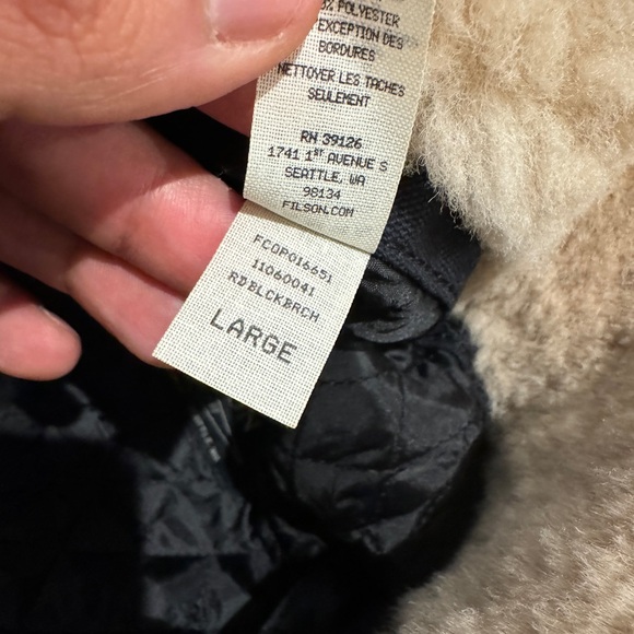 New WOT Filson Double Mackinaw Red and Black Wool Hat - Picture 8 of 8